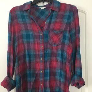 Multicolored flannel shirt